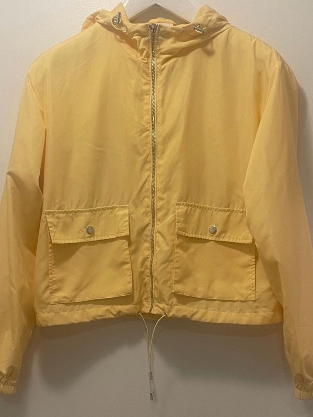 Ardene Light Yellow Hooded Jacket - M